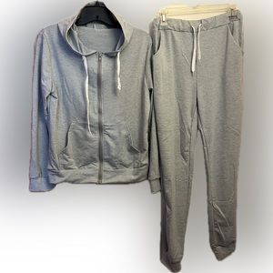 NWT - Gray - MULTIPLES of Athleisure Jogger suit (unbranded, ready for logo)
